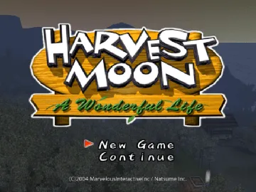 Harvest Moon - A Wonderful Life screen shot title